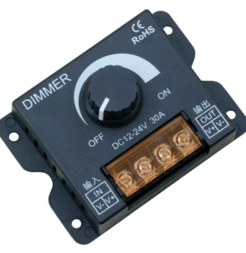 LED Dimmer Controller DC 5V/12V/24V for Light Strips and Light Boxes, Remote Brightness Switch