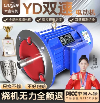 Vertical YD Two-Speed Motor with 2/4/6/8 Pole Changing - Three-Phase Asynchronous Copper Motor for 380V AC