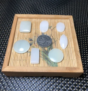 Authentic Xinjiang Hetian Jade Pendant Carving Practice Material - White, Green-White, and Jasper Jade Stones for Learning Sculpture and Hanging Ornaments
