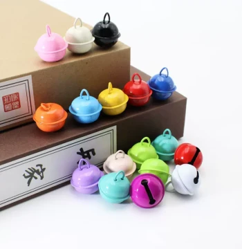 22mm Candy Color Painted Metal Small Bell DIY Pet Accessory Keychain Accessory Holiday Gift DIY Bell