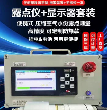 RCS143 Online Portable Dew Point Meter for Compressed Air and Various Industrial Gases, Dehumidification and Oxygen/Nitrogen Generator Precision Instrument