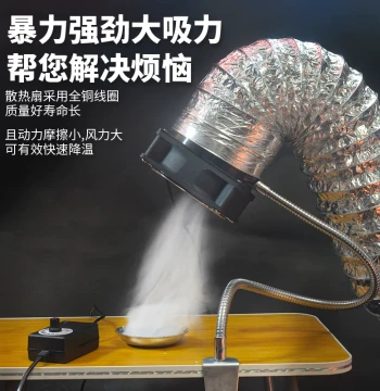 High-Power High-Airflow Soldering Iron Station, Heavy-Duty Fume Extractor, Smoke Exhaust Fan for Soldering and Moxibustion
