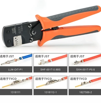 IWISS Crimping Pliers Compatible with DuPont 2.54mm Spade Terminals and Molex 1.25mm Connectors, Multi-Function Crimper Model 3220M