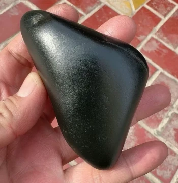 Authentic Xinjiang Hetian Jade Seed Material, Black Green Jade, Black Mutton Jade Raw Stone for Collectors, Pendant or Handpiece