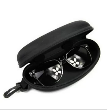 Wholesale Eyeglass Cases Zipper Cases Colorful Black Hook Sunglass Cases