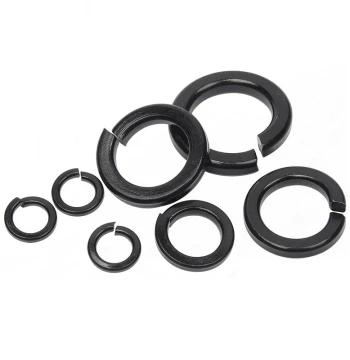 Black 304 Stainless Steel Split Lock Washers, Thickened Spring Washers M2 M3 M4 M5 M6-M33