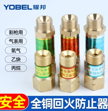 Acetylene Flashback Arrestor for Cutting Torches - Propane/Oxygen Dry Type Gas Explosion-Proof Valve HF-2
