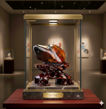 Unique Hetian Jade Raw Stone Wealth Attractor Large Ornament, Dog Head Sculpture Symbolizing Boundless Future, Office Collection Piece for Living Room Display