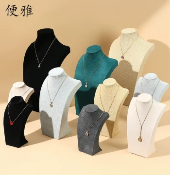 Necklace Display Stand Mannequin Model Jewelry Rack Neck Form Counter Display Prop Necklace Holder Jewelry Display Neck