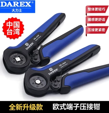 Crimping Tool DAREX Taiwan European Style Cold Press Wiring Terminal Plier Crimping Hexagonal Pin Tube Type Insulated Electrician Special
