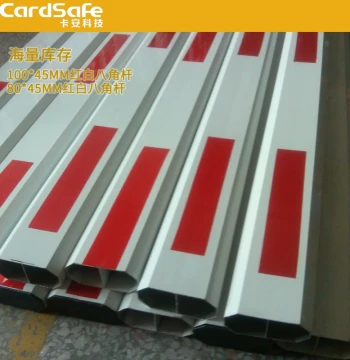 Parking Lot Barrier Arm, Octagonal Parking Gate Arm, Community Access Control Lift Arm, Aluminum Alloy Guard Rail Straight Barrier Rod
