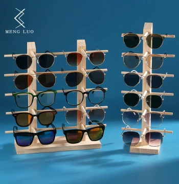 Solid Wood Eyeglass Display Stand Jewelry Rack Sunglasses Storage Holder Prescription Glasses Showcase Vendor Display Stand