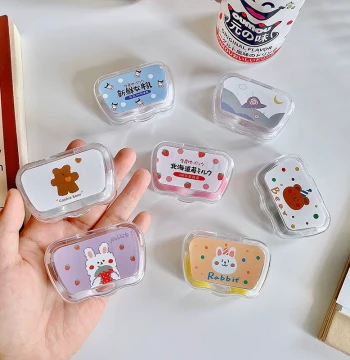 5 for $9.9 | Super Value Deal - Cute Cartoon Contact Lens Cases for Students