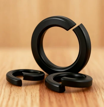 Black 316 Stainless Steel Split Spring Washer Round Metal Shim M3 M4 M5 M6 M8 M10 M12