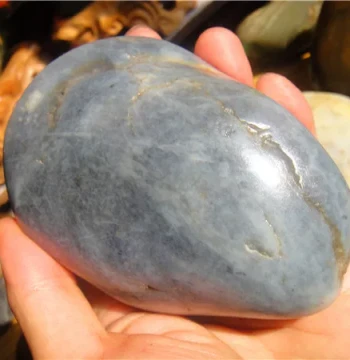 563g Xinjiang Hetian Jade Seed Material Fine Blue-and-White Raw Stone Play Material