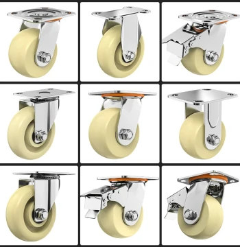 Swivel Caster Wheels 5" Nylon Wheel with Brake Industrial Heavy Duty 4" Small Hand Truck Caster 3" Directional Caster