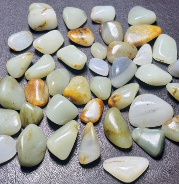 Xinjiang Hetian Jade Seed Material Rough Stone - Authentic Natural Raw Jade (Green-White) Direct from Xinjiang