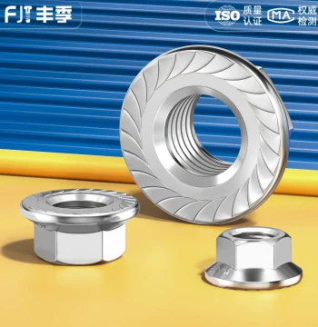 304/316/201 Stainless Steel Hex Flange Nut with Teeth and Integrated Washer Anti-Slip M3-16