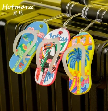 Hotmarzz Luggage Tag: Anti-Loss Label for Suitcases, Boarding Pass Holder, Cartoon Hang Tag, Check-in Tag