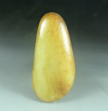 Xinjiang Hetian Jade Seed Material Raw Stone 171.2g Natural Freeform Original Seed with Yellow Skin Greenish-White Jade Hand Piece T