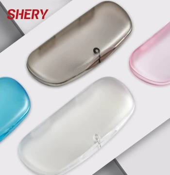 Glasses Case Ins Style, Portable Crush-Resistant, Girly Transparent Artistic Design for Boys, Creative Personalized Storage for Sunglasses