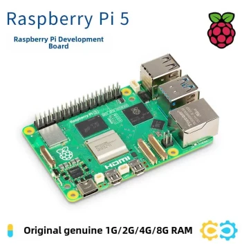 Raspberry Pi 5 Development Board Heatsink and Power Supply Kit