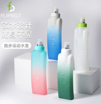 FlipBelt "Sports Water Bottle" Running Bottle Marathon Waist Pack Bottle Sports Soft Cup Portable Large Capacity