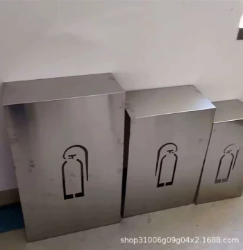 Stainless Steel Triangular Fire Extinguisher Cabinet 2-Pack Suitable for Hotels and Malls Fire Fighting Equipment Box Manufacturer Wholesale