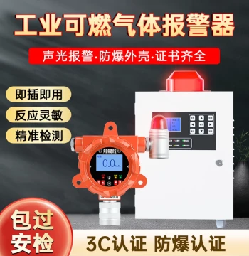 Combustible Gas Detector for Industrial and Commercial Use, Natural Gas, LPG, Paint Concentration Leak Alarm, Methane Detector