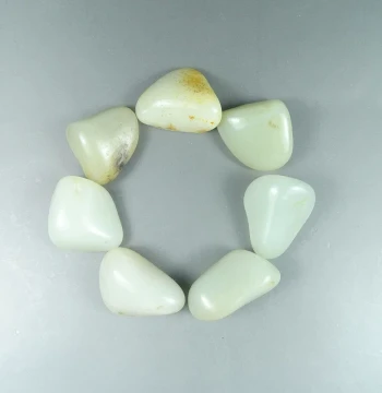 Xinjiang Hetian Jade Seed Material Rough Stone, 120.8g Natural Freeform Raw White Jade or Greenish-White Jade Bracelet Seed T1