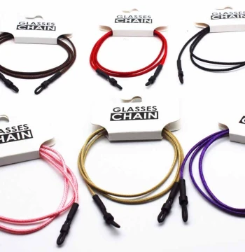 Minimalist Wax Cord Eyeglass Chain, Metal-Free Hanging Strap for Sports Sunglasses and Reading Glasses, Anti-Slip Eye Chain Lanyard
