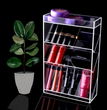 d l Donglin Acrylic Cosmetics Organizer Rack for Lipstick Lip Glaze Mascara Desktop Storage Box