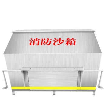 Stainless Steel Foot-Operated Fire Sand Box 1m³ 2m³ Fireproof and Flood Control Sand Pool for Sinopec Gas Stations Yellow Sand Box