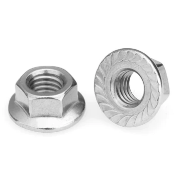 Gaichi 304/316 Stainless Steel Hex Flange Nuts M3 M4 M5 M6 M8 M10 M12 M14 M16mm