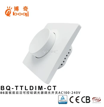 Thyristor Dimmer European Standard Panel Leading Edge Trailing Edge 100-240V Wide Voltage Input 300W High Power