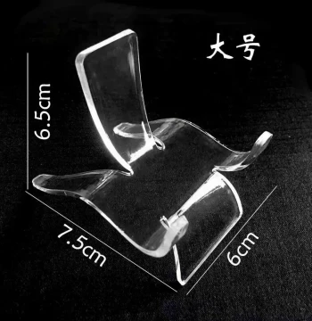 Crystal Stand Pendant Holder Handheld Sphere Display Stand Prop Acrylic Transparent Small Stool Chair Base Bracket