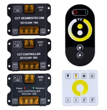 LED Network Cable Dimmer Controller 5V 12V 24V Low Voltage Strip Light Box Brightness Remote Knob Bluetooth 3-in-1