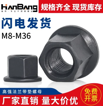 High Flange Nuts with Washer Hex Extra Thick Nuts for Mold Clamping M8 M10 M12 M14 M16 M20 M30