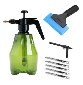 Furniture Film Application Tool Kit - Includes Rubber Squeegee, Spray Bottle, Utility Knife, and Edge Trimmer for Quartz Countertops