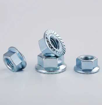 Grade 10.9 Zinc-Plated Hex Flange Nut GB/T6177.1, Serrated Locking Nut M4 M5 M6 M8 M10 M