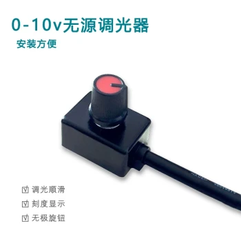 Plant Grow Light Dimmer 0-10V Passive Manual Knob Dimmer for 0-10V Downlights and Spotlights, Smooth Operation with Off Function