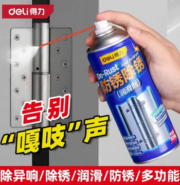 Deli Door Squeak Lubricant - Specialized Spray for Door Locks, Hinges, Security Doors, and Axles - Rust Prevention and Noise Elimination Tool