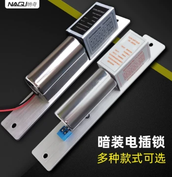 Naqi Electric Strike Lock for Glass Doors - Concealed Installation with Low-Temperature Delay Feedback, Also Suitable for Wooden Doors