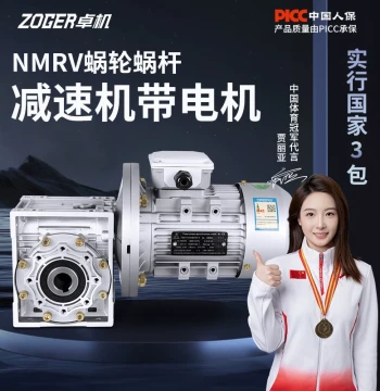 NMRV Worm Gear Reducer with Motor, Turbo Reducer, Integrated Motor Gearbox