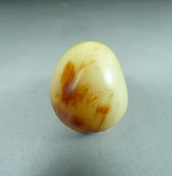 Xinjiang Hetian Jade Seed Material Raw Stone 12.5g, Jade Pendant Bracelet, Original Seed Raw Material, Red Skin White Jade Pendant F