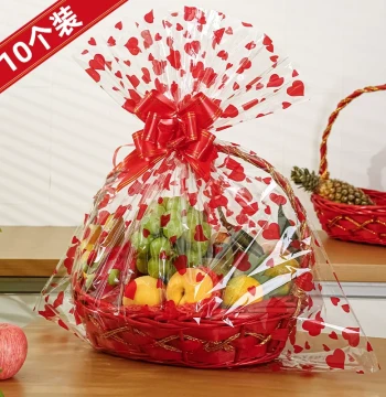 Willow Woven Fruit Basket, Rattan Handheld Basket, Gift Basket, High-End Woven Supermarket Shopping Basket, Flower Basket for Fruit Stores
