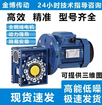 NMRV Worm Gear Reducer with Motor - 380V/220V Brake, VFD, and Explosion-Proof High-Efficiency Combination