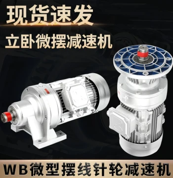 WB Micro Cycloidal Pinwheel Reducer with Motor Vertical WB85 100 120 Horizontal 750W Gear Transmission Box