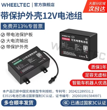 12V Lithium Battery Pack 3S 18650 Cells 3C Certified