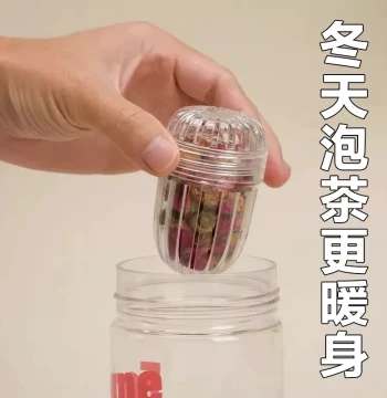 Flower Tea Ball Infuser, Home Brewing Gadget, Tea-Water Separator Filter, Tea Storage Ball for Thermos Cups